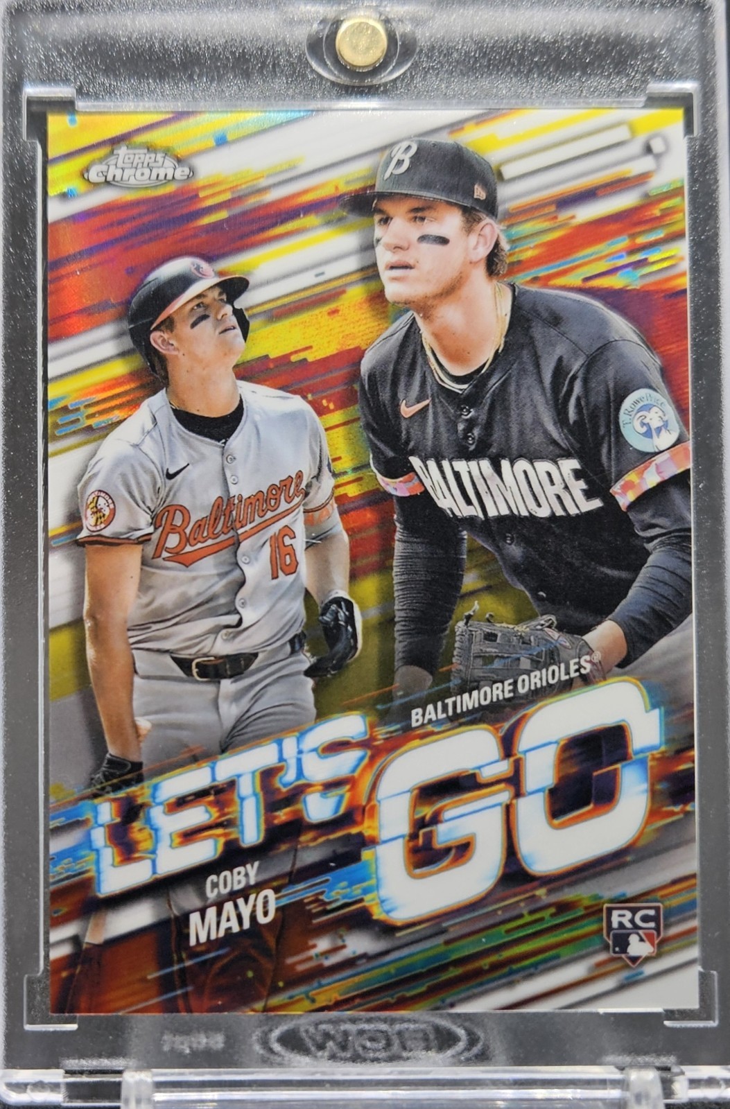 2025 Topps Chrome COBY MAYO Let’s Go! Rookie Refractor #LGC-14 SSP RC ORIOLES