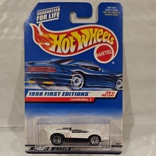 Hot Wheels Chaparral 2 1998 First Editions Series 1:64 White Black Diecast Car
