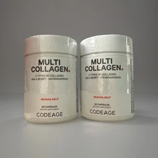 2 pack Codeage Multi Collagen Bioavailable 5 Types 90 Caps Each EXP  12/28/2026