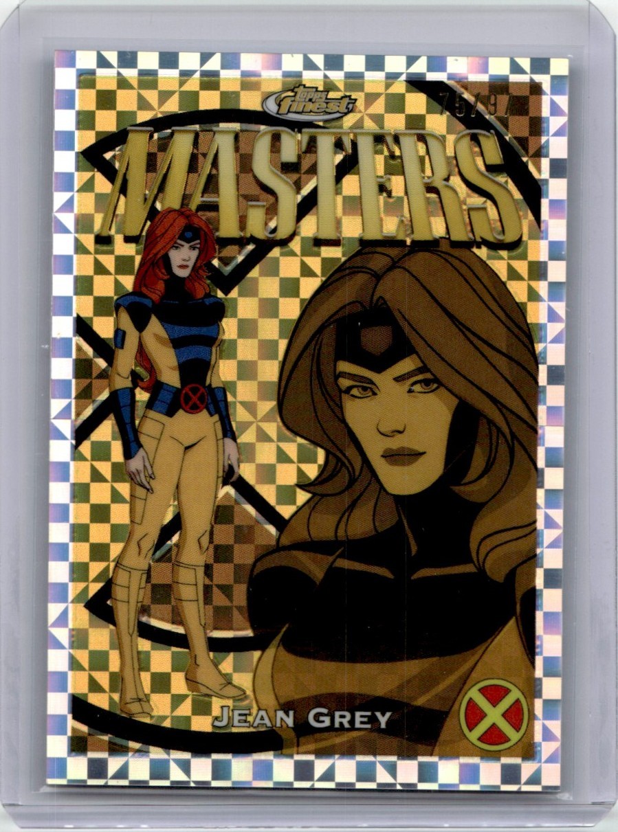 2025 Topps Finest X-Men Masters X-Fractor Rare Jean Grey 75/97 #83