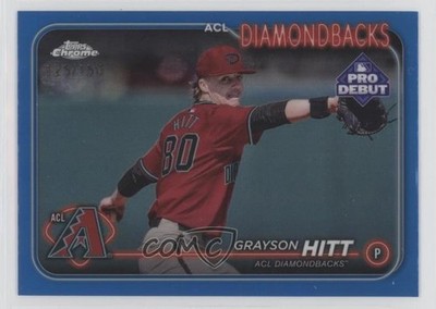 2024 Topps Pro Debut Chrome Blue Refractor 125/150 Grayson Hitt #PDC-20 00jz