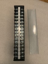 Barrier Terminal Strip Block 660V 30A Dual Row 15P DIN Rail Base Screw Connector