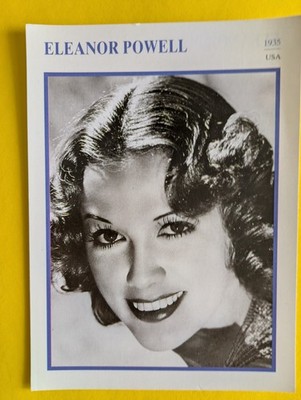 ELEANOR POWELL / Filmstar - Sammelkarte