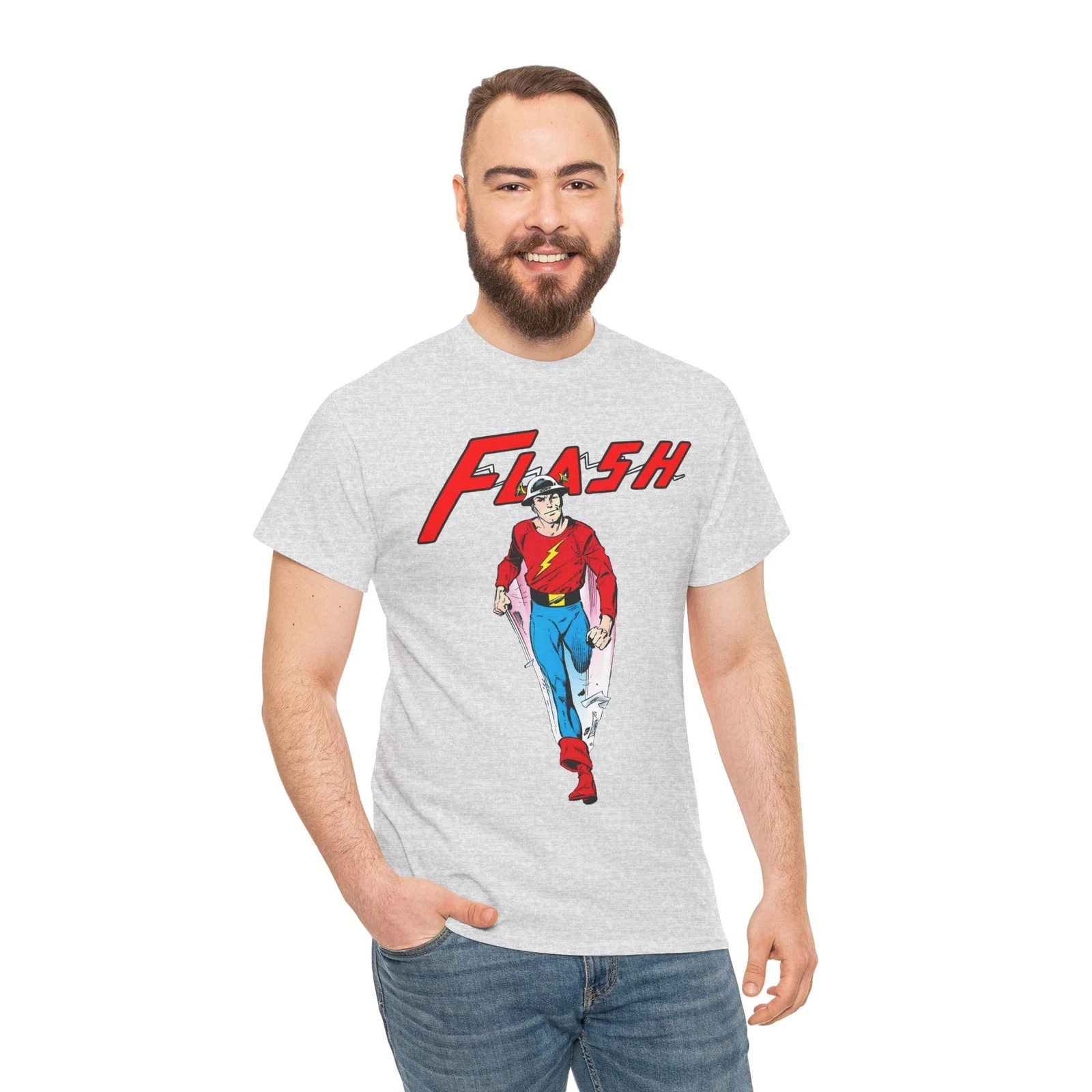 Golden Age Flash T-Shirt - John Byrne Art - DC Comics - Jay Garrick - JSA