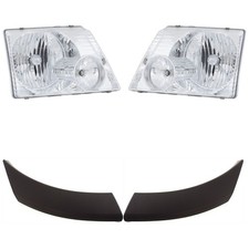 Headlight Kit For 2002-2005 Ford Explorer Left And Right Side Halogen W Bulbs