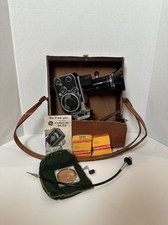 Vtg BOLEX Paillard P1 Zoom Reflex 8mm Movie Camera Pan Cinor (untested as is)