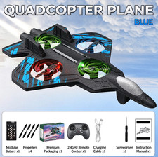 LED Light 360� Flip RC Plane Toy Drone Remote Control Glider Jet Flying 2.4G????