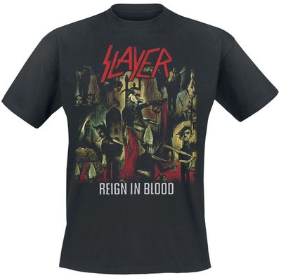 Slayer T-Shirt Herren Reign In Blood schwarz Band-Merch, Bands