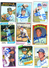 Autographed Royals 1969 1970's 1980's 1990's 2000's 20% off after 4 Avg EX+ #2