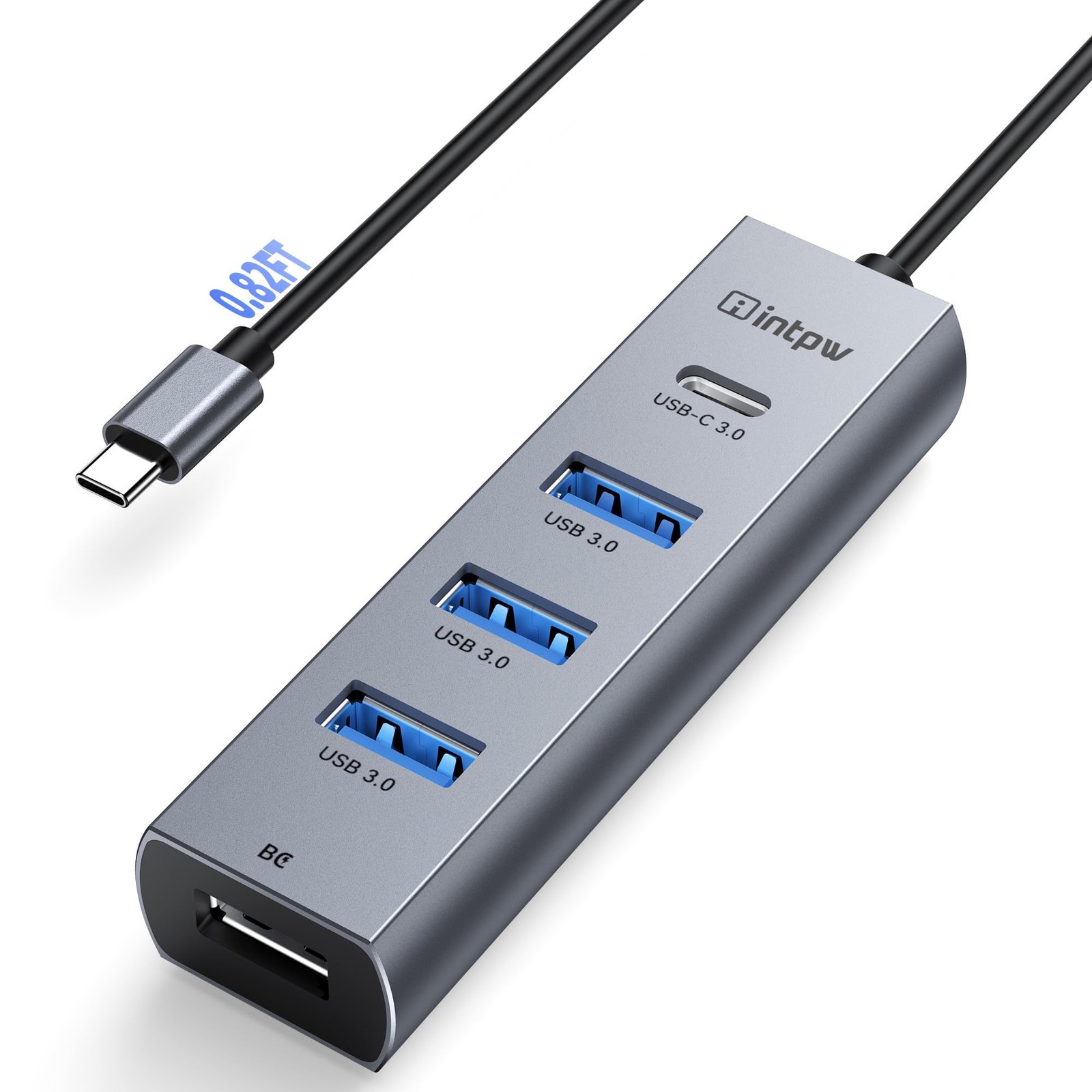 USB C to USB A Hub Splitter 5 Ports with BC Charging Aluminum Thunderbolt to ...