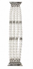 Elegante Cinturino Smartwatch Multifilo Strass Perla per Apple Watch 38-49mm