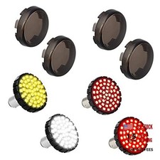 1157 Front Rear Turn Signals 2 inch Bullet Led Blinkers with Smoked Lens