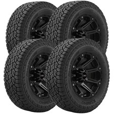 Qty 4 26570r17 Kumho Road Venture At52 115t Sl Black Wall Tires