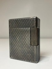 S.T. Dupont Silver Diamond Cut Lighter Used, Gas, Not Igniting