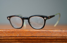 Vintage 1950 American Optical Eyeglasses black Frames size 7