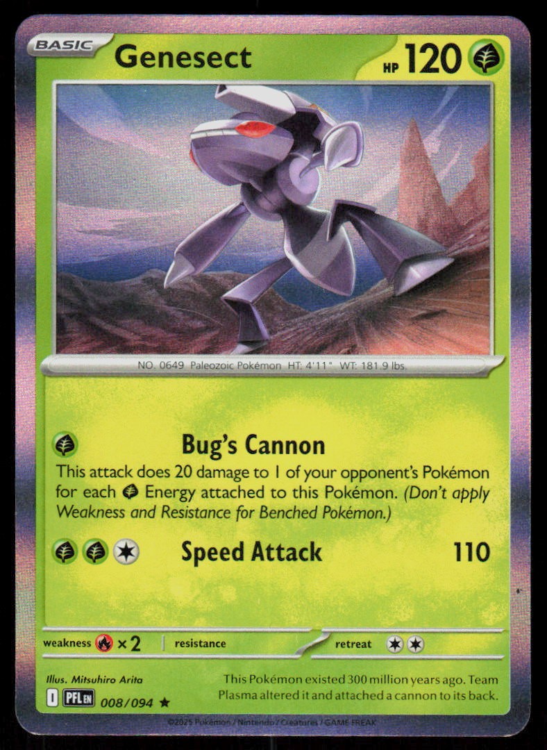 Genesect 008/094 Rare Phantasmal Flames NM