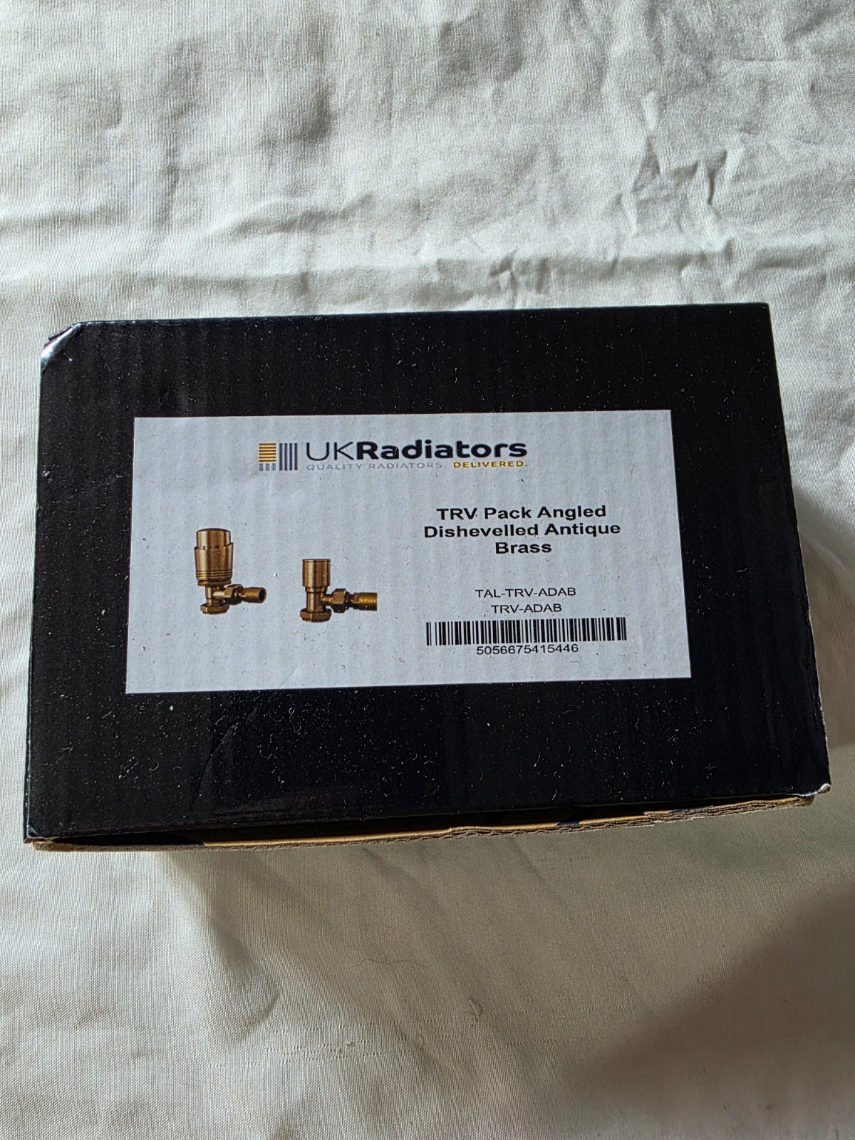 UK Radiators Thermostatic TRV Radiator Valves 1/2""x15mm Angled Antique Brass