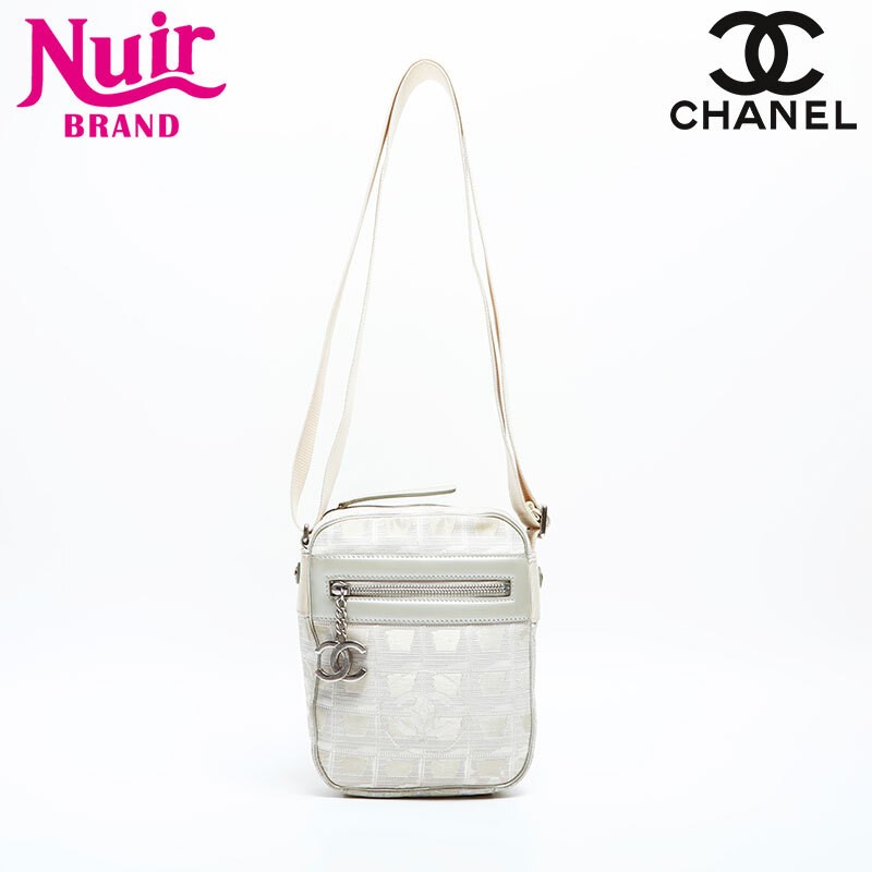 Chanel CHANEL Shoulder Bag 10 Series 2005 2006 New Travel Line Canvas Beige-image
