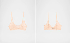 Kiki de Montparnasse Dahlia Lace Soft Bra Blush Med NWT in Box