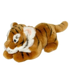 FAO Schwarz Tiger Cub Plush 12 Inch Bengal Realistic Stuffed Animal Toy Clean 