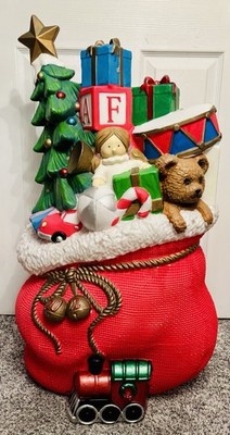 Home Accents Christmas Santa s Toy Sack Lighted Blow Mold Decor 2022 Rare