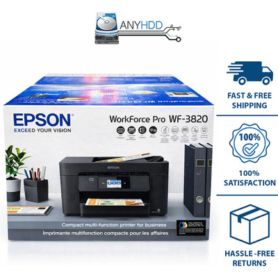 Epson WorkForce Pro WF-3820 Wireless All-in-One Inkjet Printer   New / Open Box