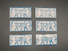 6x antike Fliesen Stil blau Kinder Motiv Jugendstil 15x7,5 cm um 1900