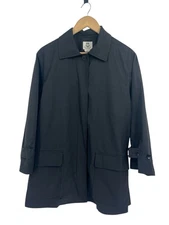 Renfrew Black Classic Lightweight Swing Overcoat Small Made USA Water Resistant