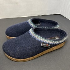 Haflinger Unisex Grizzly Zig Zag Slipper Clog size 37/ USA 6