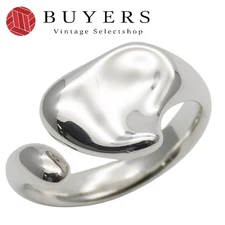 TIFFANY&Co. Used Rings Full Heart Silver 925 4.1g Elsa Peretti Accessories
