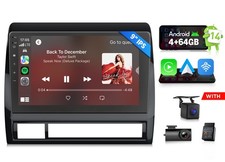CAM DVR OBD Android 14 4 64 9" Car Play Stereo Radio GPS Toyota Tacoma 2005-2013