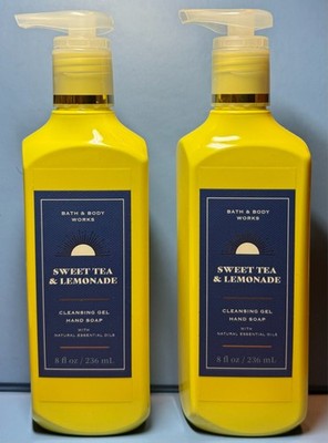 NEW Bath & Body Works ~ SWEET TEA & LEMONADE ~ 2X Cleansing Gel Soap FREE SHIP