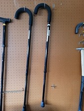 Black Aluminum Adjustable Walking Cane. Mac Weight 300lbs