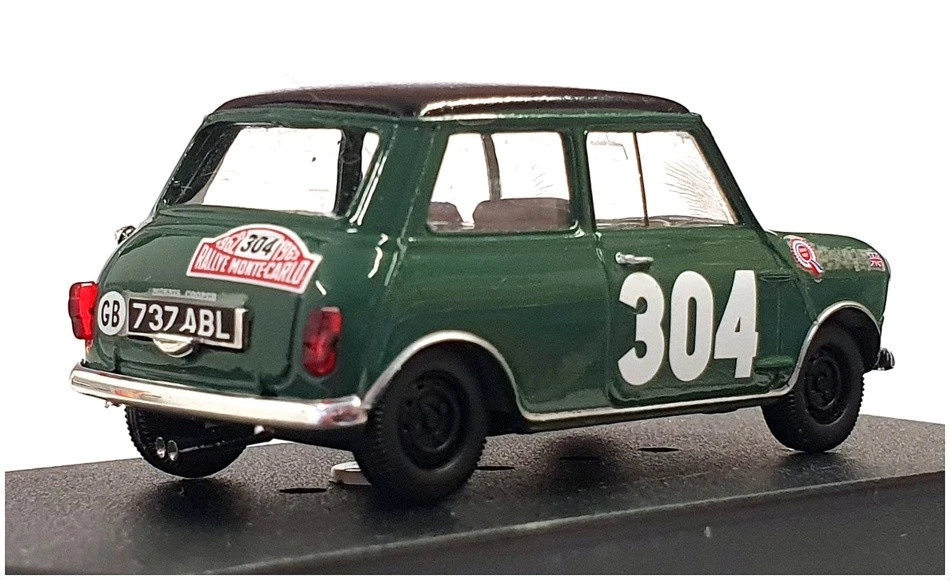 Vitesse 1/43 Scale L004 - Morris Mini Cooper #304 Monte Carlo 1962 - Green - Image 2 of 4