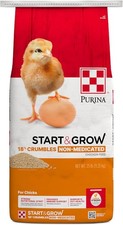 25 Lbs Start and Grow Non-Medicated Chick Feed Crumbles Nutritionally Complete