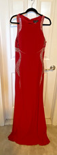 Cachet Red Gown with Beaded Embellisments - Juniors Size 14
