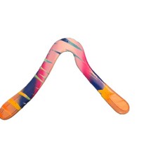 Vintage Painted Gel Boomerang Signed By MICHAEL Girvin SUNSET PROFESSIONAL EXC