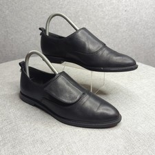 Calvin Klein Sayo Womens Black Leather Slip O...