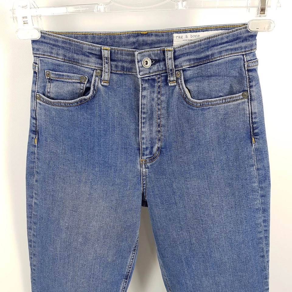 Rag & Bone Jeans Nina Damen W26 Blau High Rise Ankle Cigarette Denim Hose - Bild 2 von 4