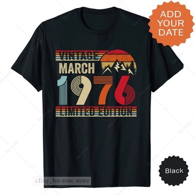 Vintage Birthday Shirt 50th Birthday Year Retro Custom T-shirt for Wife Husband