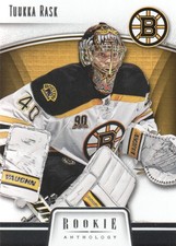 2013-14 Panini Rookie Anthology #8 Tuukka Rask RC Rookie Card. rookie card picture