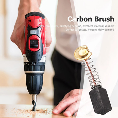 10Pcs Graphite Brush Replacement Parts Electric Hammer Drill Graphite Brush Cutt