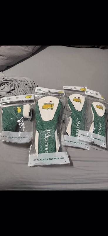 RARE 2026 Augusta National Masters Tournament Head Cover Set. NO RESERVE!