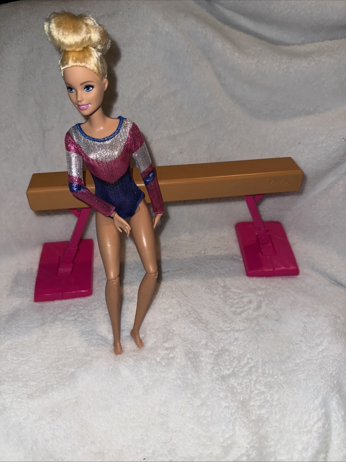 Barbie Gymnastics Playset: Barbie Doll with Balance Beam