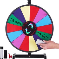 18/24/36inch Spinning Prize Wheel 14Slots Spinning Wheel Tabletop Floor Standing