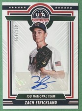 2022 Panini Stars & Stripes Zach Strickland RC Auto /499 - 2025 UCLA Bruins