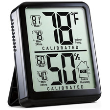 Room Thermometer, Digital Small Hygrometer Indoor Thermometer Humidity Gauge, Te