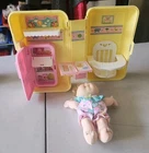 Love N Go CPK Cabbage Patch Kid Mattel Baby & Kitchen Carry Case Playset Vtg