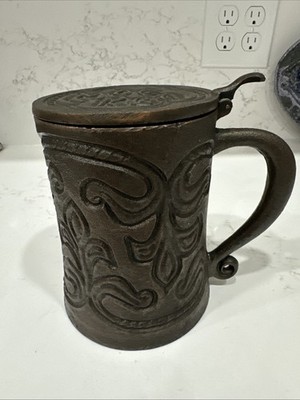 Vintage Russian Cast Iron Beer Stein 