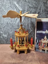 Weihnachtspyramide, Holz Weihnachtsdeko mit OVP, Engel, Jesus Kind, Kerzen